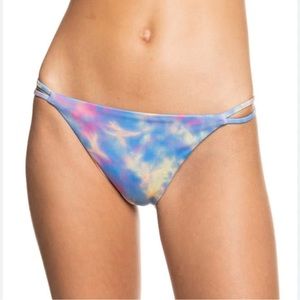 NWT Roxy pop surf cheeky bikini bottom. Pastel tie dye.